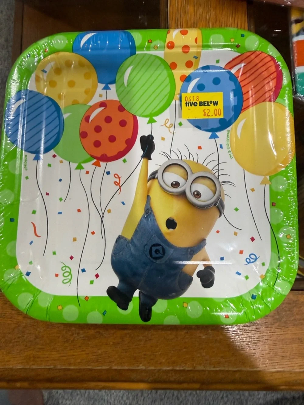 Minions Despicable Me Party Napkins,Plates ,Tablecloth and rings. 4 piece set
